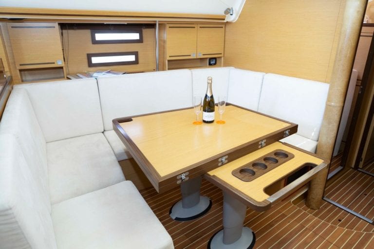 Charter Yachts Australia Morpheous Elan 44 Saloon with Convertible and Extendable Table