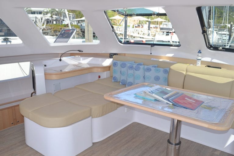 'Kajura' Seawind 1260 Sailing Catamaran Interior Saloon