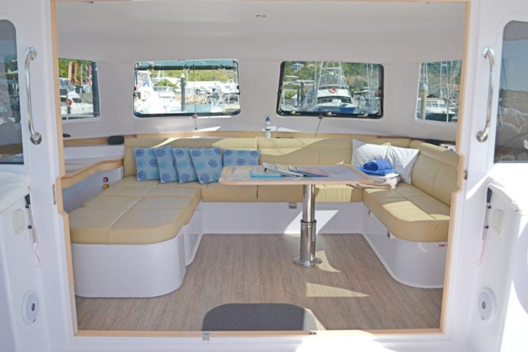 'Kajura' Seawind 1260 Sailing Catamaran Interior Saloon