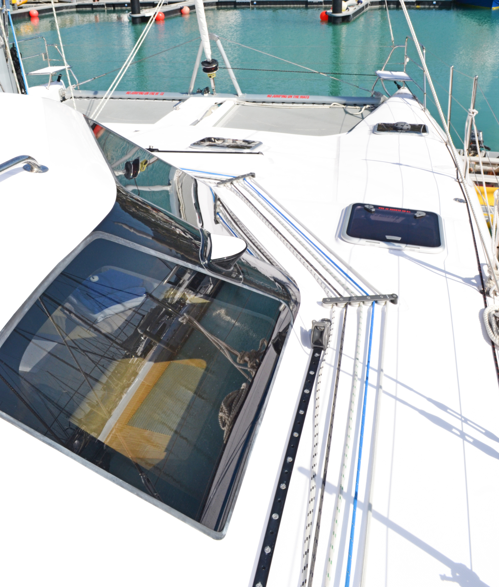 'Kajura' Seawind 1260 Sailing Catamaran Side Deck