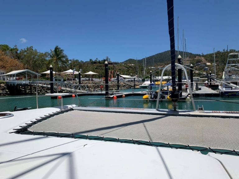 'Vela Perfecta' Fountaine Pajot 44 Sailing Catamaran Forward Deck